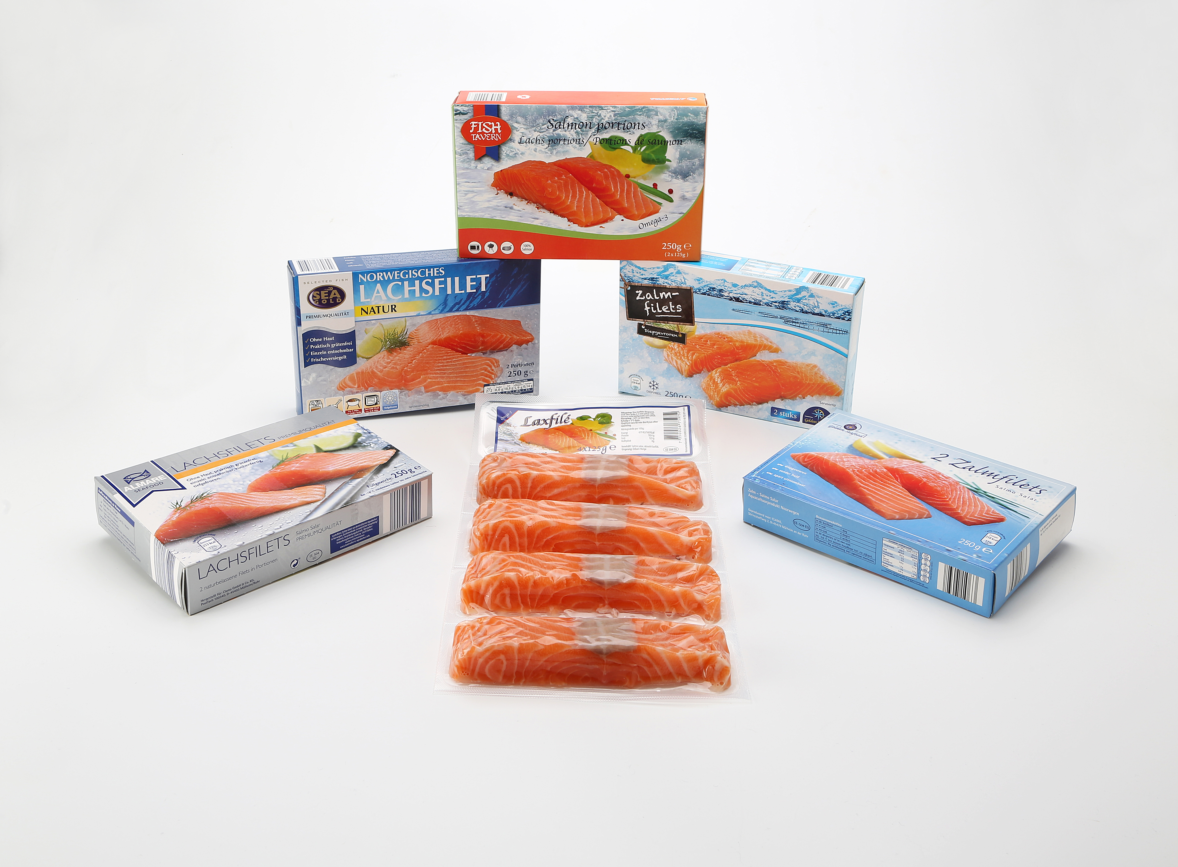 Salmon and Trout in portion Salmon and Trout in portion