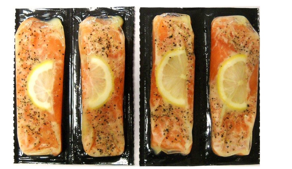 Salmon and Trout potion with pepper and lemon Salmon and Trout potion with pepper and lemon